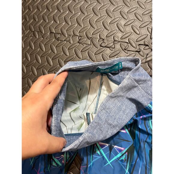 Daughters of Culture Soul Patch Leggings Blue Geometric Athletic Womens XS/S - Picture 3 of 6